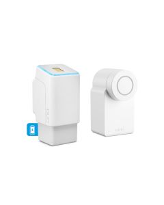 Rechargeable fingerprint scanner white, wireless including Nuki Smart white 4th Generation