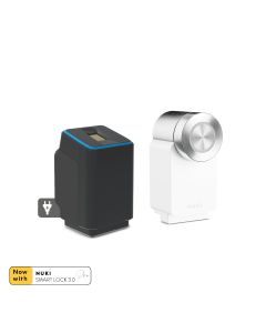Fingerprint scanner black incl. Nuki Smart Lock 3.0 Pro white