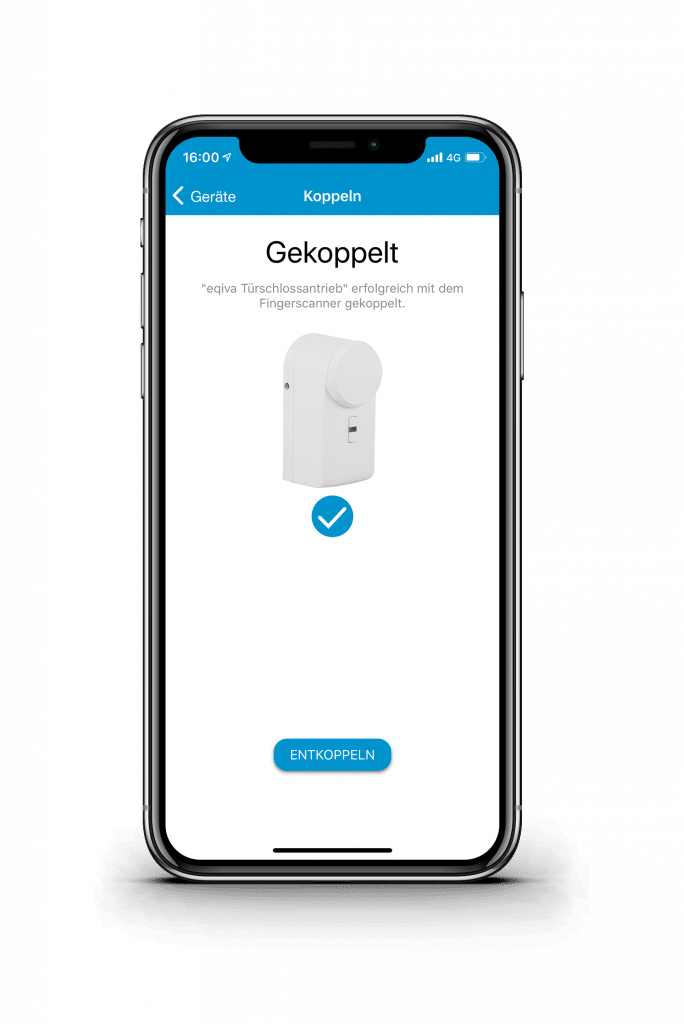 ekey uno Fingerprint App Geräte koppeln