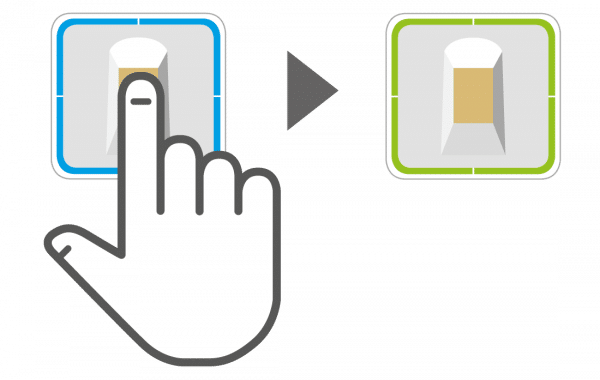 ekey uno Fingerprint Bedienung Tür öffnen