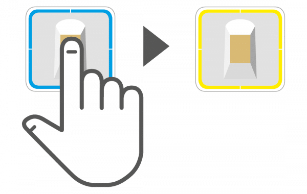 ekey uno Fingerprint Bedienung Tür schließen