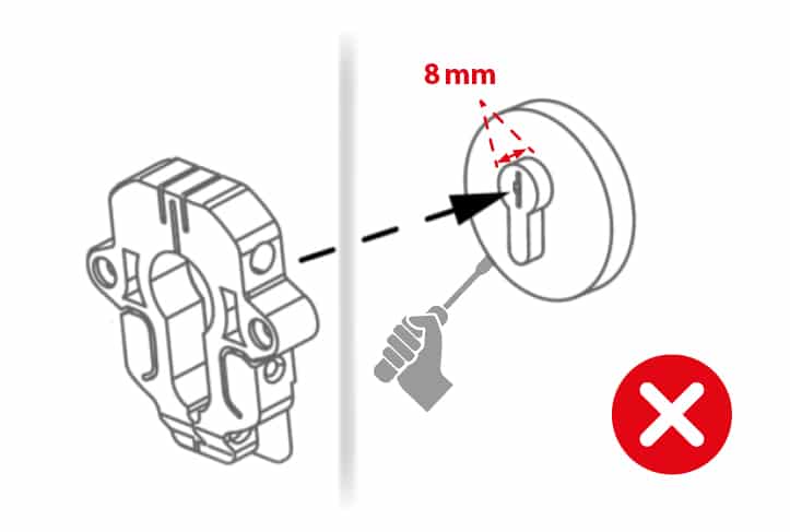 ekey uno Fingerprint Bedienung Finger falsch